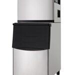 Westlake Commercial Ice Machine, Full Cube Ice Maker Machine 350 lbs Ice with 230lbs Storage Capacity