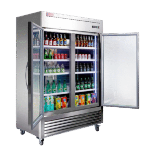 Commercial Refrigerator 2 Glass Door, WESTLAKE 54