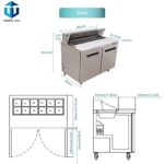 Sandwich Prep Table Refrigerator, WESTLAKE 48