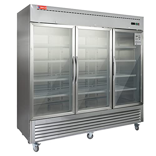 Commercial Refrigerator 3 Glass Door, WESTLAKE 82