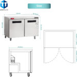 Commercial Undercounter Refrigerator, WESTLAKE 48