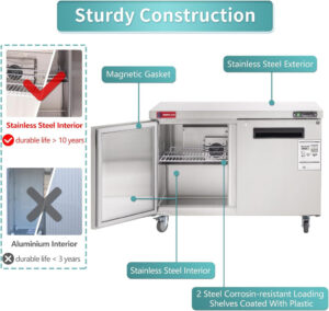 Commercial Undercounter Refrigerator, WESTLAKE 48