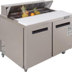 48 inch mega top sandwich prep table refrigerator