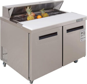 48 inch mega top sandwich prep table refrigerator