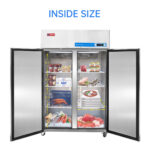 Commercial Reach in Freezer, 2 door 36 Cu.ft Stainless Steel Commercial Reach in Solid door Upright Fan Cooling Freezer