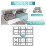 Sandwich Prep Table Refrigerator, WESTLAKE 60