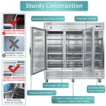 Commercial Refrigerator 3 Glass Door, WESTLAKE 82