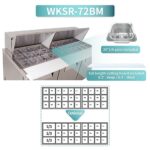 Sandwich Prep Table Refrigerator, WESTLAKE 72