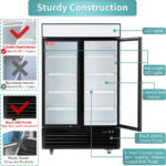 Commercial Refrigerator 2 Glass Door, WESTLAKE 48
