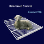 Stainless Steel Double Door Food Prep Table Refrigerator 60 Inches