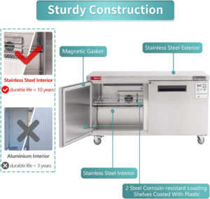 Commercial Undercounter Freezer, WESTLAKE 60