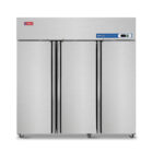 Commercial Reach in Freezer, 3 Door 54 Cu.ft Stainless Steel Commercial Reach in Solid Door Upright Fan Cooling Freezer