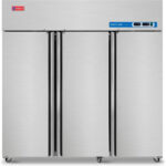Commercial Refrigerator Freezer Combo, 3 door 54 Cu.ft Reach in Solid door Upright Fridge Freezer Combination
