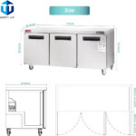 Commercial Undercounter Freezer, WESTLAKE 72