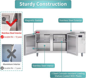 Commercial Undercounter Freezer, WESTLAKE 72