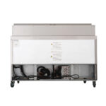 Stainless Steel Double Door Food Prep Table Refrigerator 60 Inches