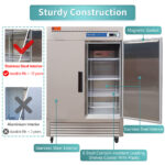 Commercial Reach in Fridge, Commercial Reach in 2 door 49 Cu.ft Stainless Steel Upright Refrigerator