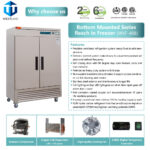 Commercial Reach in Freezer, WESTLAKE 2 door Commercial Freezer 49 Cu.ft Stainless Steel Restaurant Upright Freezer
