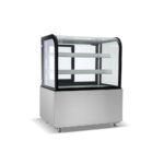 36 in. Commercial Bakery Display Case, Curved Glass Stainless Steel Refrigerated Bakery Display Case