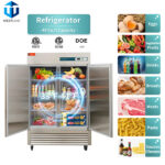 Commercial Reach in Fridge, Commercial Reach in 2 door 49 Cu.ft Stainless Steel Upright Refrigerator